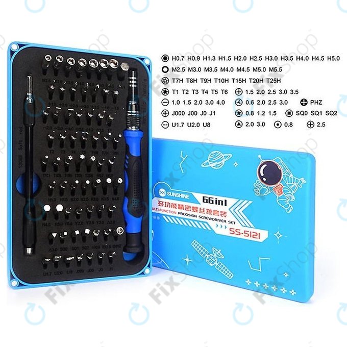Sunshine SS-5121 - Precision Screwdriver and Bit Set 66in1