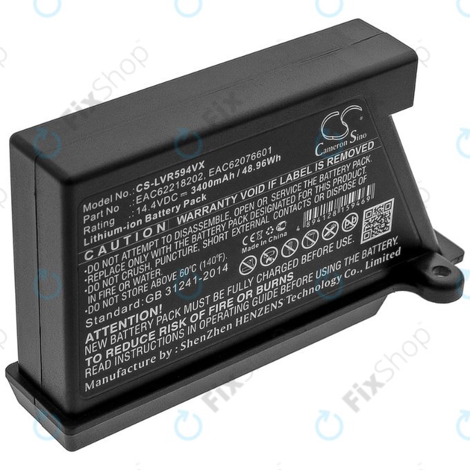 LG HomBot-series, VR-series - Battery EAC62218202, EAC62076601 Li-Ion 14.4V 3400mAh HQ