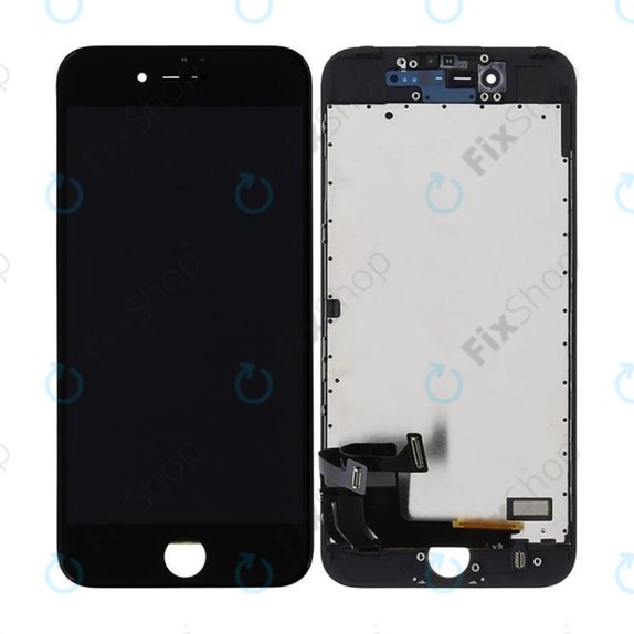 Display In-Cell for iPhone 7, Black, Touch Screen with Frame, FixPremium