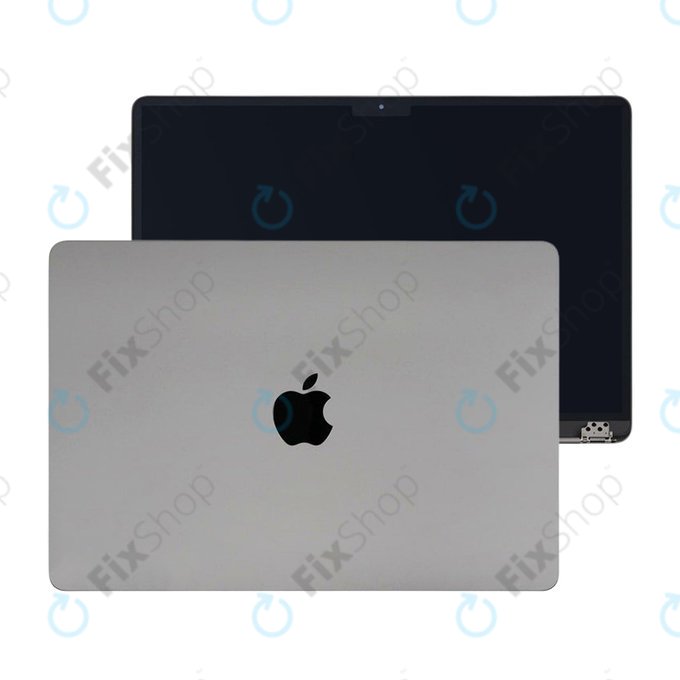 LCD display for MacBook Air 15", A3114 (2024), with front glass and cover, Space Gray, 661-40259, Genuine Apple
