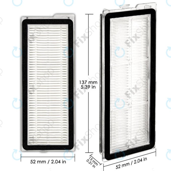 Dust Filter, 2pcs for Xiaomi Roborock QV 35A, QV 35S