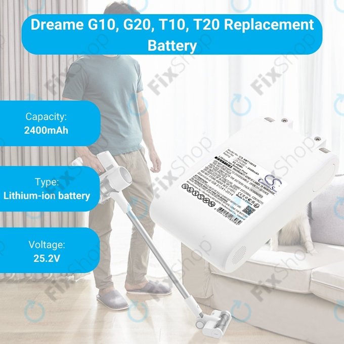 Xiaomi Dreame G10, G20, T10, T20 - Battery 3027689 Li-Ion 25.2V 2400mAh HQ
