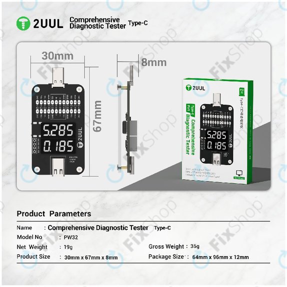 Diagnostic Tester, Comprehensive, 2UUL PW32