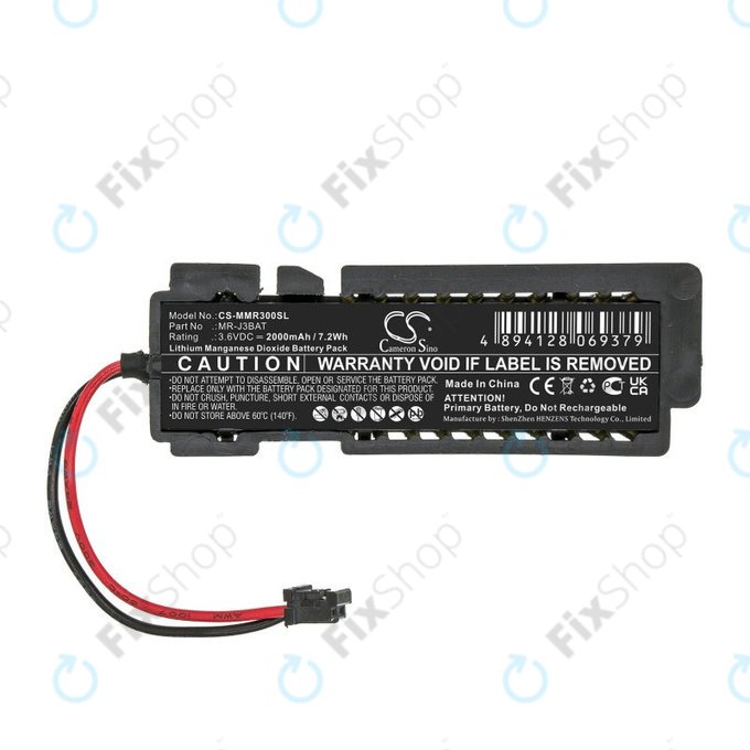 Battery for Mitsubishi Melservo MR-J3, 2000mAh, Li-MnO2, 3.6V, MR-J3BAT, HQ