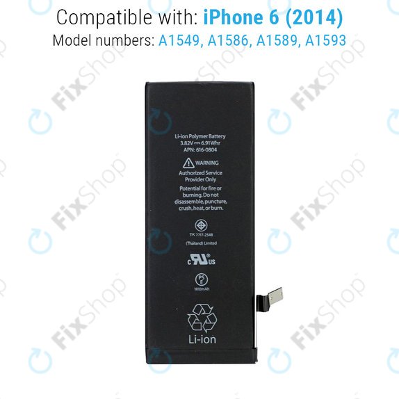 Battery for iPhone 6, 1810mAh