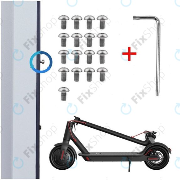 Xiaomi Mi Electric Scooter 1S, 2 M365, Essential, Pro, Pro 2 - Bottom Battery Cover Screws - M3 Thread (17pcs)