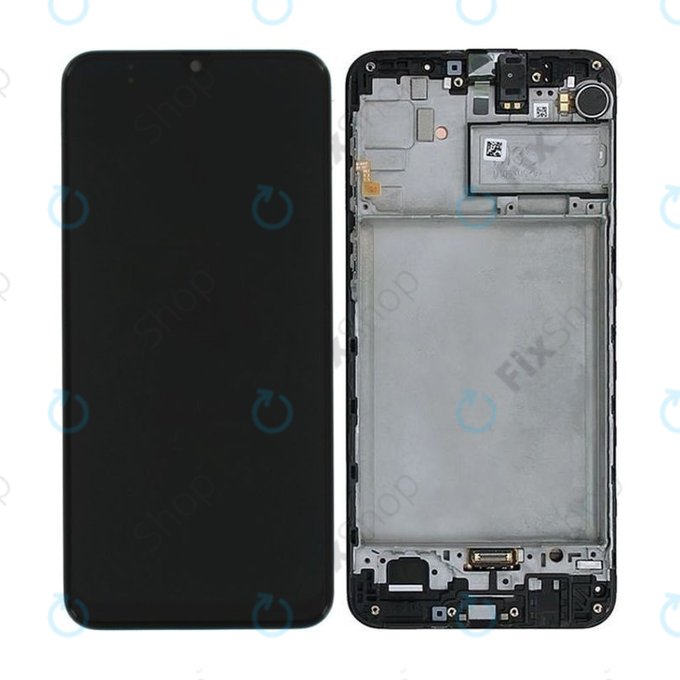 Samsung Galaxy M21 M215F - LCD Display + Touch Screen + Frame (Black) - GH82-22509A, GH82-22836A, GH82-21266A, GH82-21265A Genuine Service Pack