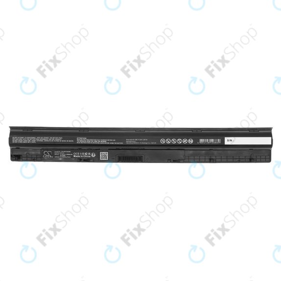 Battery for Dell Inspiron 14, 15, 17, Vostro 14, 15, 2600mAh, Li-Ion, 14.8V, GXVJ3, HQ