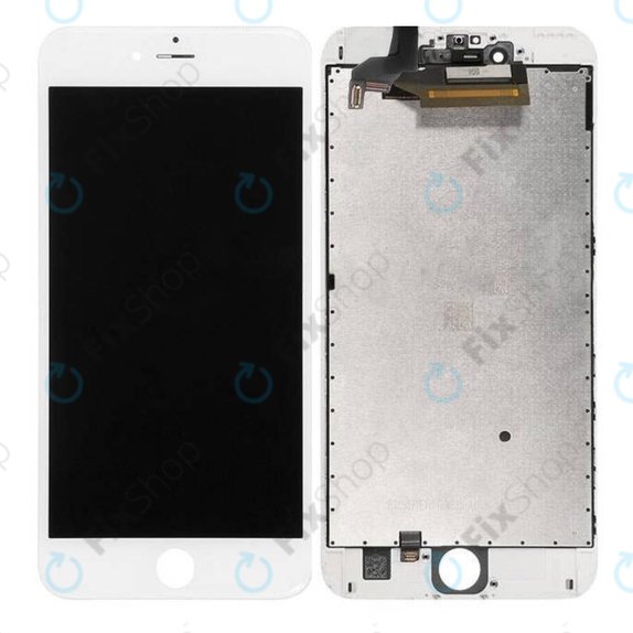 Display for iPhone 6S Plus, White, Touch Screen with Frame