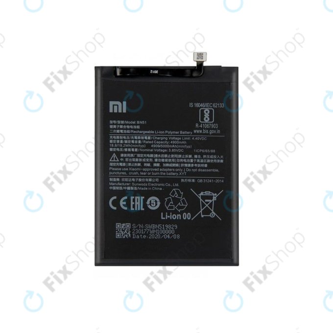 Xiaomi Redmi 8, 8A - Battery BN51 5000mAh - 46BN51W02093 Genuine Service Pack
