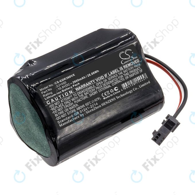 Battery for Ecovacs D36, DA60, DA611, DB35, TCR360, 2600mAh, Li-Ion, 10.8V, ZJ1450, HQ
