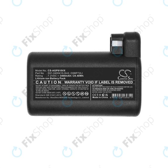 AEG RX-series, Electrolux E, P-series - Battery S91-0400410-SU2, OSBP72LI, OSBP72LI25 Li-Ion 7.2V 3400mAh HQ