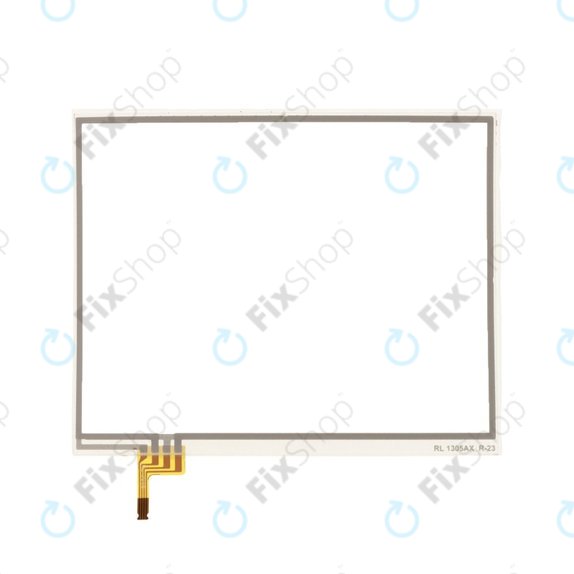 Bottom touch screen glass with adhesive for Nintendo DSi XL and Nintendo DSi LL