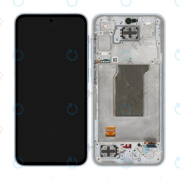 Samsung Galaxy A35 A356B - LCD Display + Touch Screen + Frame (Awesome Iceblue) - GH82-34221B Genuine Service Pack