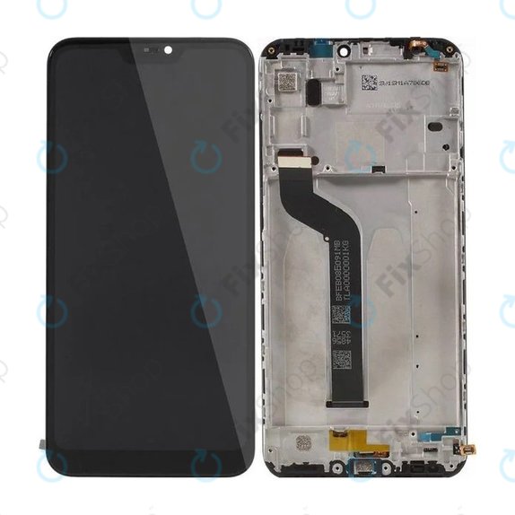 Xiaomi Mi A2 Lite (Redmi 6 Pro) - LCD Display + Touch Screen + Frame (Black) - 560610035033 Genuine Service Pack