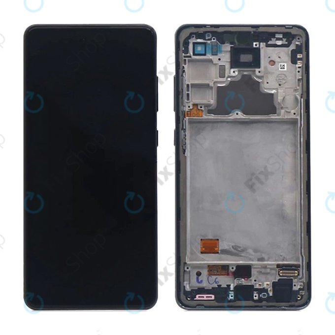 Samsung Galaxy A72 A725F, A726B - LCD Display + Touch Screen + Frame (Awesome Black) TFT