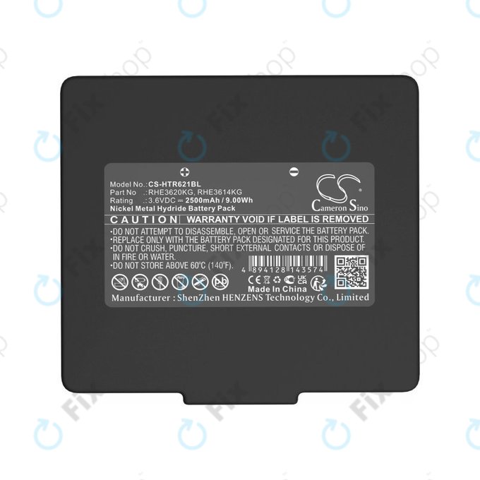 Battery for Hetronic, 2500mAh, Ni-MH, 3.6V, RHE3620KG, HQ