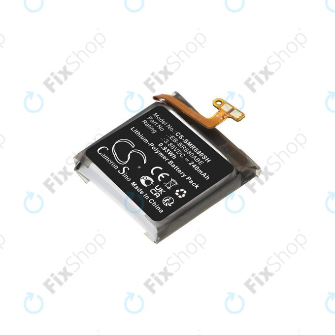 Battery for Samsung Galaxy Watch 4 40mm, Watch4 Classic 42mm, 240mAh, Li-Pol, 3.88V, EB-BR880ABE, HQ