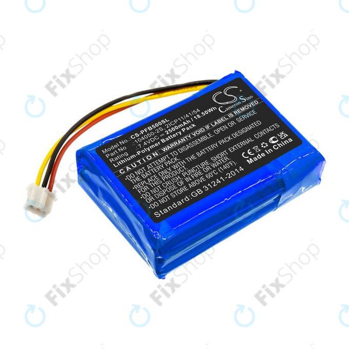 Battery for Philips Fidelio B5/12, Fidelio HTL9100, Fidelio HTL9300, 2500mAh, Li-Pol, 7.4V, 104050-2S, HQ