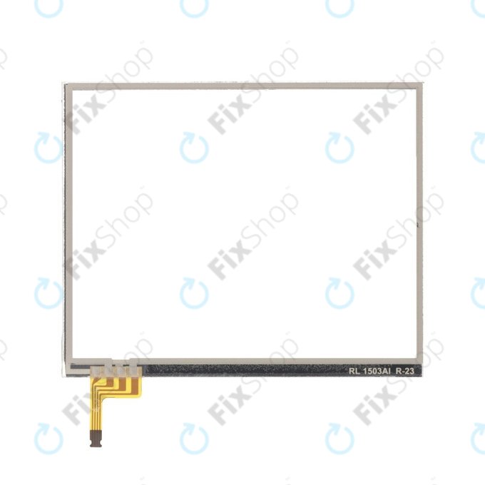 Bottom touch screen glass with adhesive for Nintendo DSi