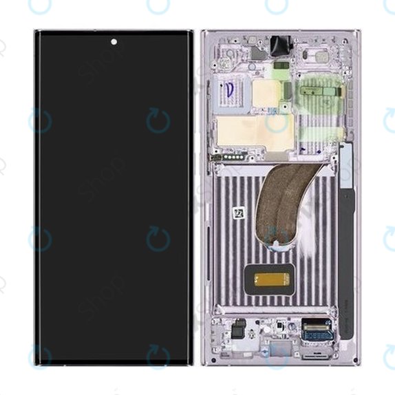 Samsung Galaxy S23 Ultra S918B - LCD Display + Touch Screen + Frame (Lavender) - GH82-30466D, GH82-30465D Genuine Service Pack