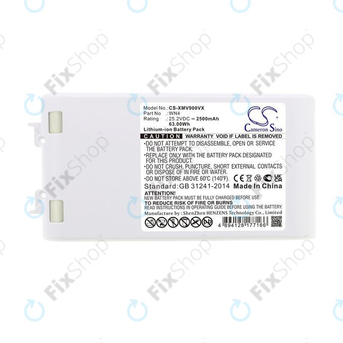 Battery for Xiaomi Dreame V10, V9, V8, XR, 2500mAh, Li-Ion, 25.2V, WN4, HQ