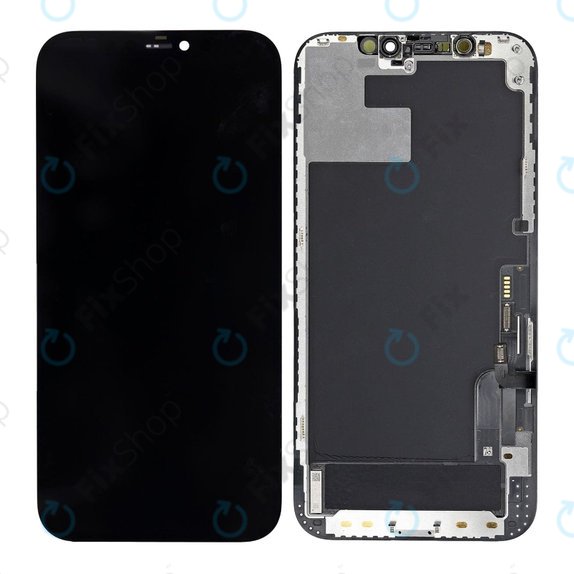 Display Hard OLED for iPhone 12, 12 Pro, Touch Screen with Frame, FixPremium
