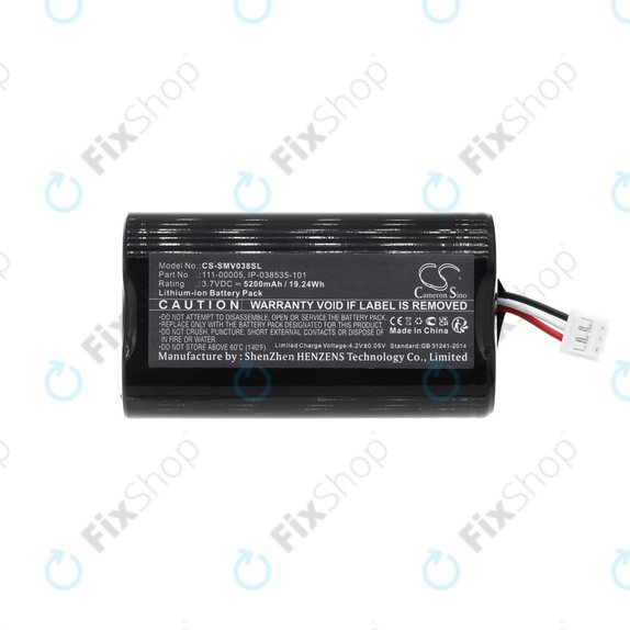 Battery for Sonos Roam, 5200mAh, Li-Ion, 3.7V, 111-00005, HQ