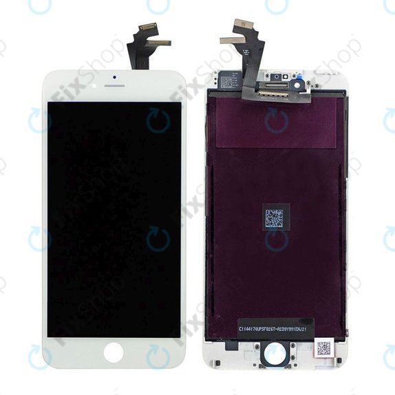 Display for iPhone 6 Plus, White, Touch Screen with Frame