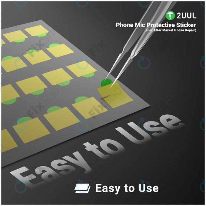 Protective Stickers, Phone Microphone, 2UUL DA32, 500pcs/Pack