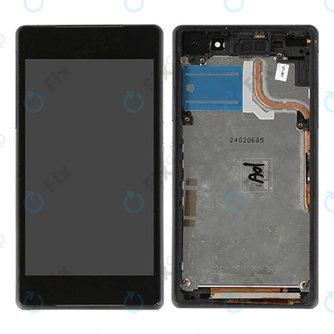 Sony Xperia Z2 D6503 - LCD Display + Touch Screen + Frame (Black) TFT