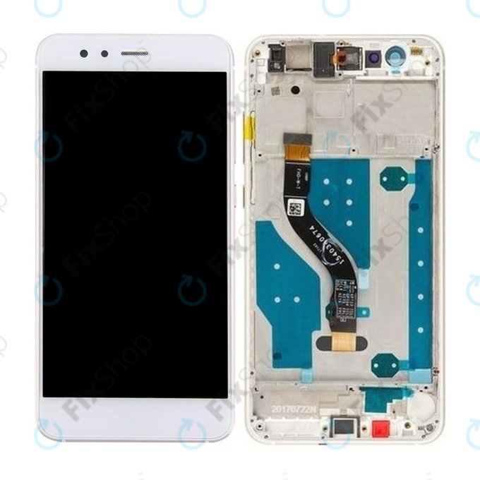 Huawei P10 lite - LCD Display + Touch Screen + Frame (Pearl White) TFT