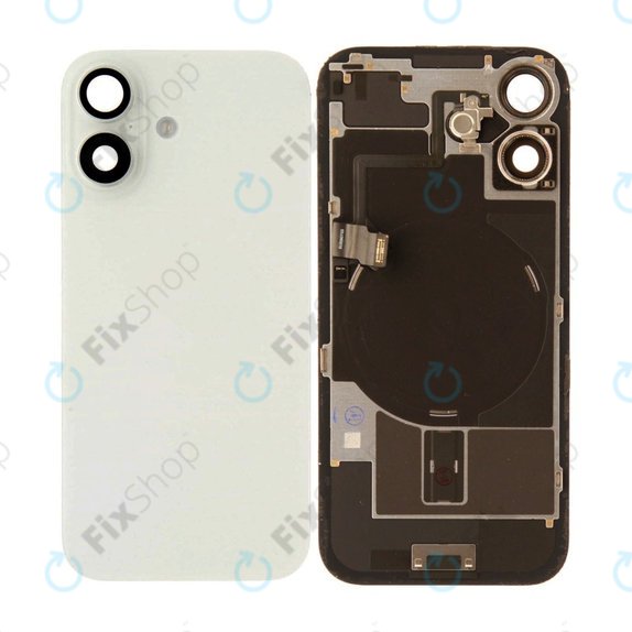 Rear Housing Glass for iPhone 17, White, Pulled A