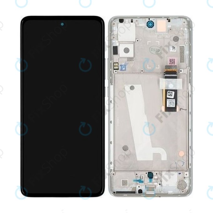 Motorola Edge 30 XT2203 - LCD Display + Touch Screen + Frame (Supermoon Silver) - 5D68C20586 Genuine Service Pack