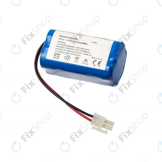 Ecovacs Deebot CEN-series, CR-series, N79-series, X500-series - Battery 4ICR19/65 Li-Ion 14.8V 2600mAh