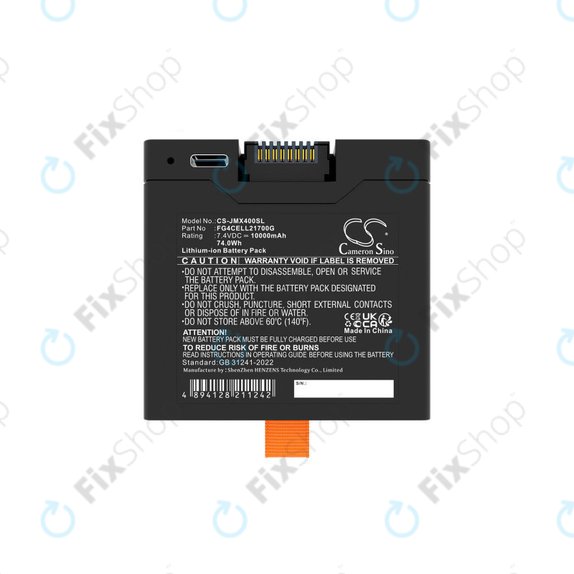Battery for JBL Partybox Club 320, Partybox Stage 320, Xtreme 4, 10000mAh, Li-Ion, 7.4V, FG4CELL21700G, HQ