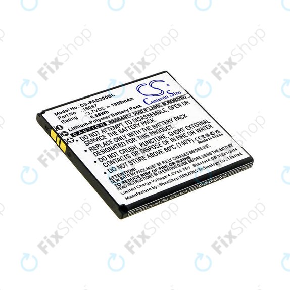 Battery for Pax myPOS D200, D200T, IS275, D200, 1800mAh, Li-Pol, 3.7V, IS057, HQ