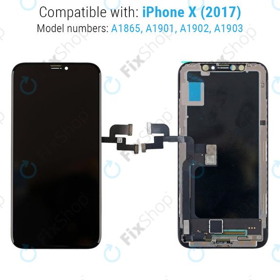 Apple iPhone X - LCD Display + Touch Screen + Frame Refurbished PRO