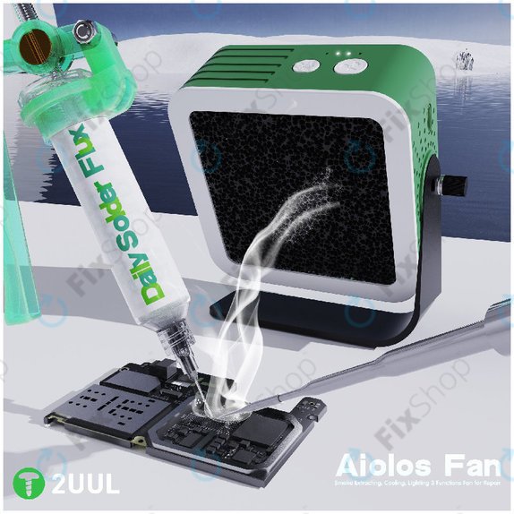 Fume Extractor and Cooling Fan with LED Light, 2UUL DA98