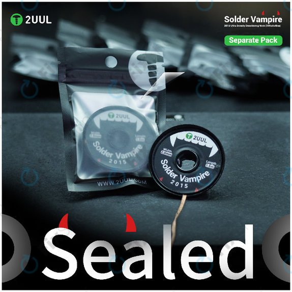 Desoldering Wick, Solder Vampire, 2UUL DW16, Separate Pack, 10 rolls/Box
