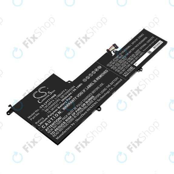 Battery for Lenovo Yoga Slim 7, 14s, 3850mAh, Li-Pol, 15.36V, L19C4PF4, HQ