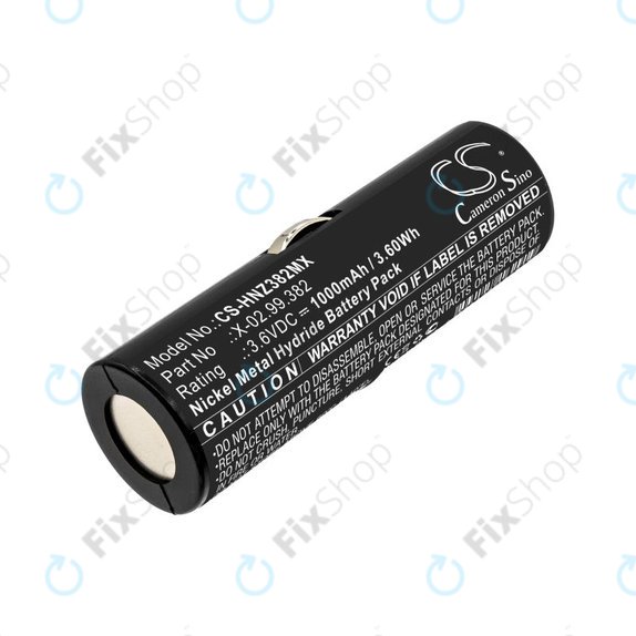 Battery for Heine Ophthalmoscope Beta 200, 1000mAh, Ni-MH, 3.6V, X-02.99.382, HQ