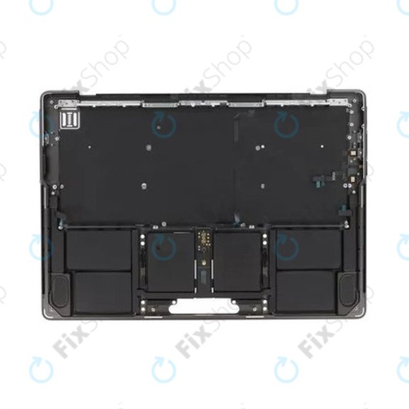 Top case keyboard frame for MacBook Pro 14", A3185 (2024), with US keyboard and battery, Space Black, 661-50210, Genuine Apple