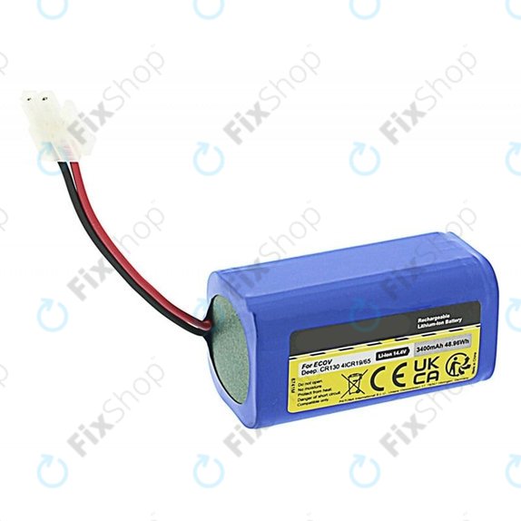 Ecovacs Deebot CEN-series, CR-series, N79-series, X500-series - Battery 4ICR19/65 Li-Ion 14.8V 3400mAh