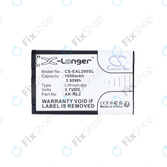 Battery for Emporia Essence Plus, Talk comfort, V20, 1050mAh, Li-Ion, 3.7V, AK-RL2, HQ