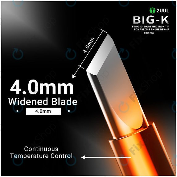 Soldering Iron Tip, Knife-Type, 2UUL C210