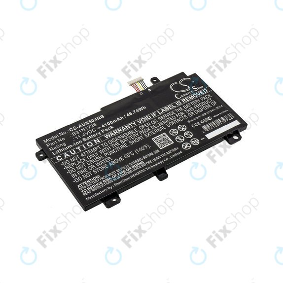 Battery for Asus TUF 504, 505, 554, 656, FX504, Tuf Gaming A15, 4100mAh, Li-Ion, 11.4V, B31N1726, HQ