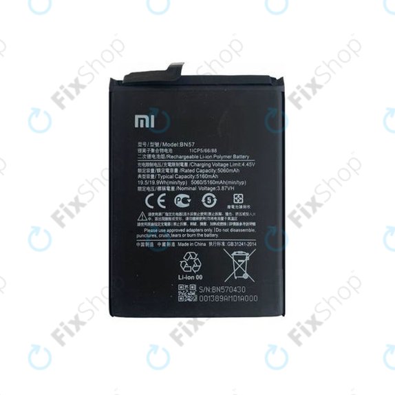 Xiaomi Poco X3 NFC, X3 Pro - Battery BN57 5160mAh - 460200003J1G Genuine Service Pack