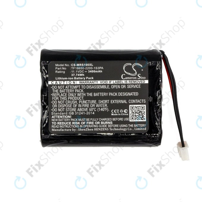 Battery for Marshall Stockwell, 3400mAh, Li-Ion, 11.1V, TF18650-2200-1S3PA, HQ