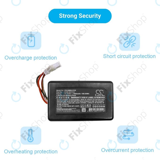 Samsung PowerBot R9350, R9250 - Battery DJ96-00193D Li-Ion 21.6V 5000mAh HQ